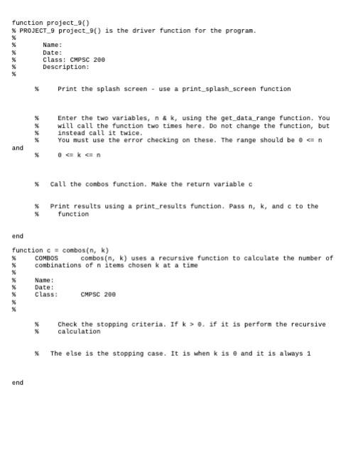 Solved Note: I am using MATLAB so please write the code in | Chegg.com