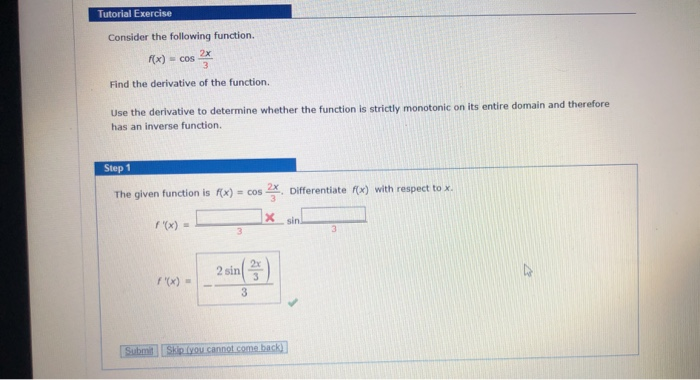 Solved Tutorial Exercise Consider the following function. | Chegg.com