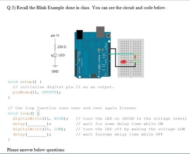 Solved Q.3) Recall the Blink Example done in class. You can | Chegg.com