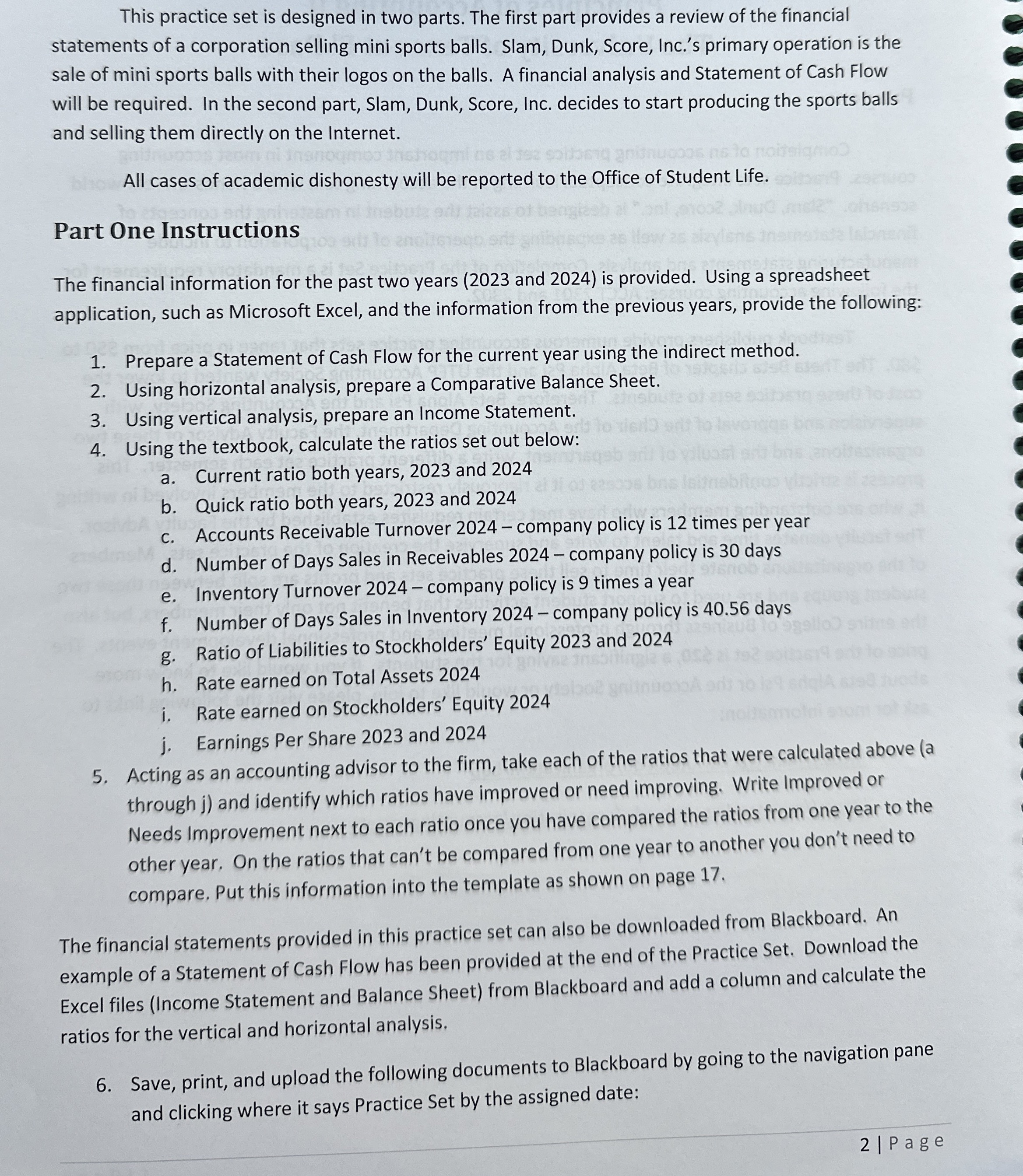 Solved Part One InstructionsThe financial information for