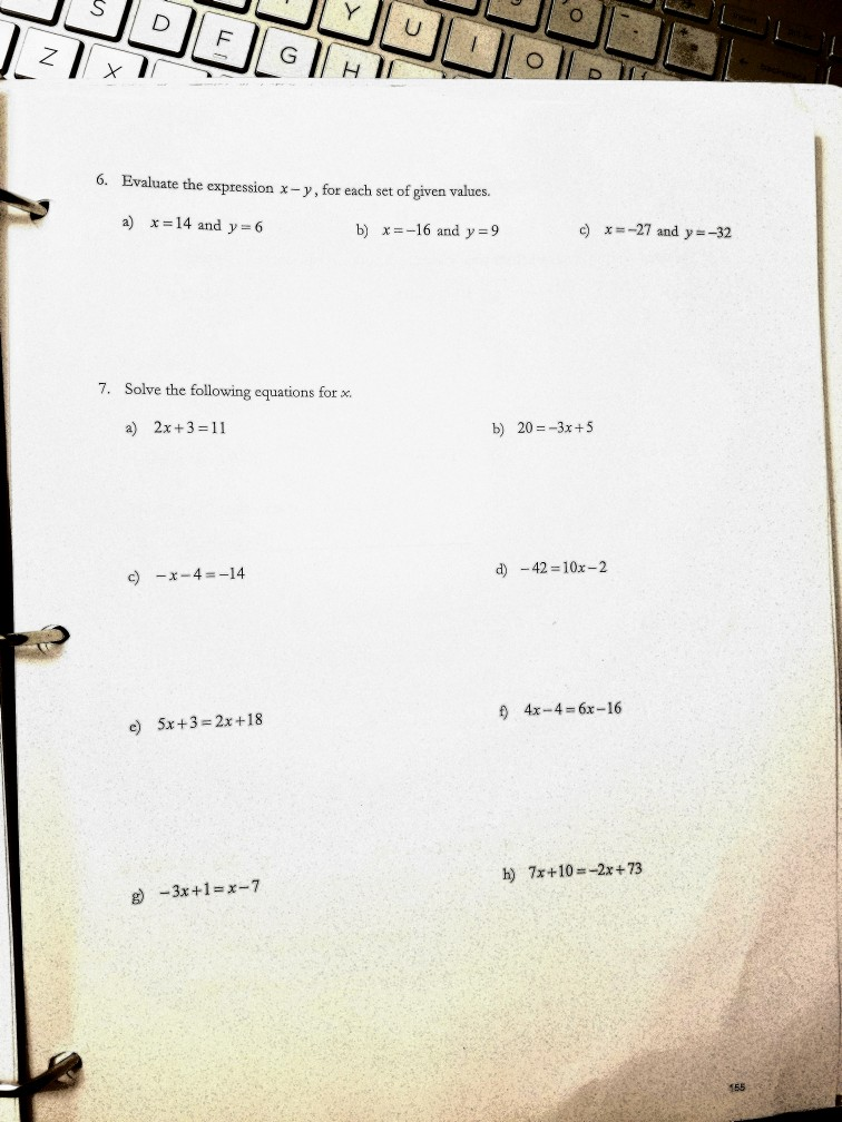 Solved .d 8 ulator Name: 1. Solve the following equations | Chegg.com