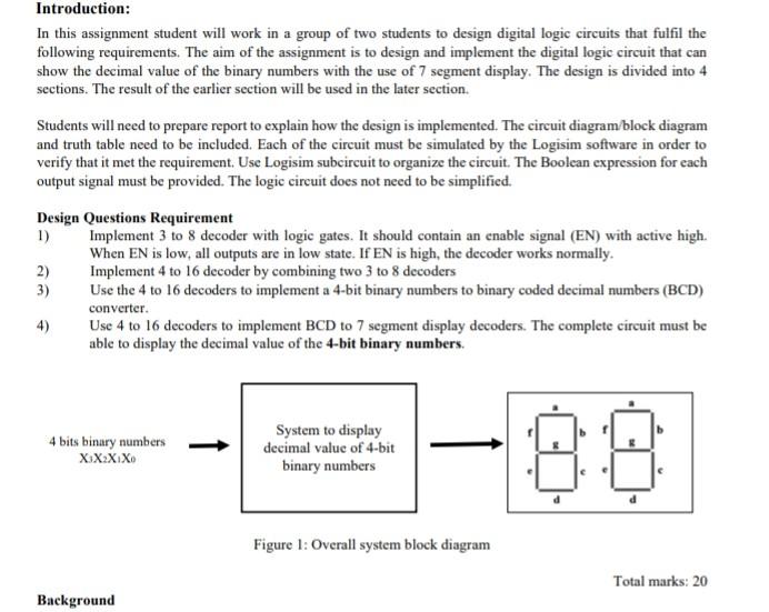 In this assignment student will work in a group of | Chegg.com