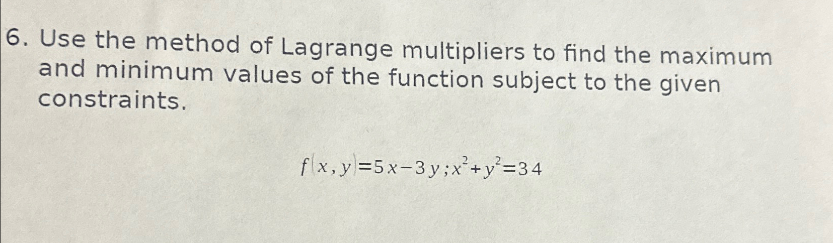 Solved Use the method of Lagrange multipliers to find the | Chegg.com