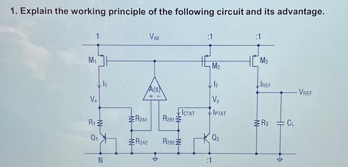 Solved 1. Explain the working principle of the following | Chegg.com