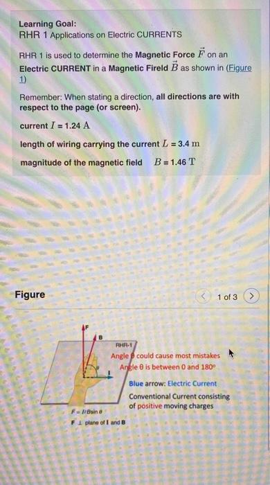 Solved Learning Goal: RHR 1 Applications On Electric | Chegg.com