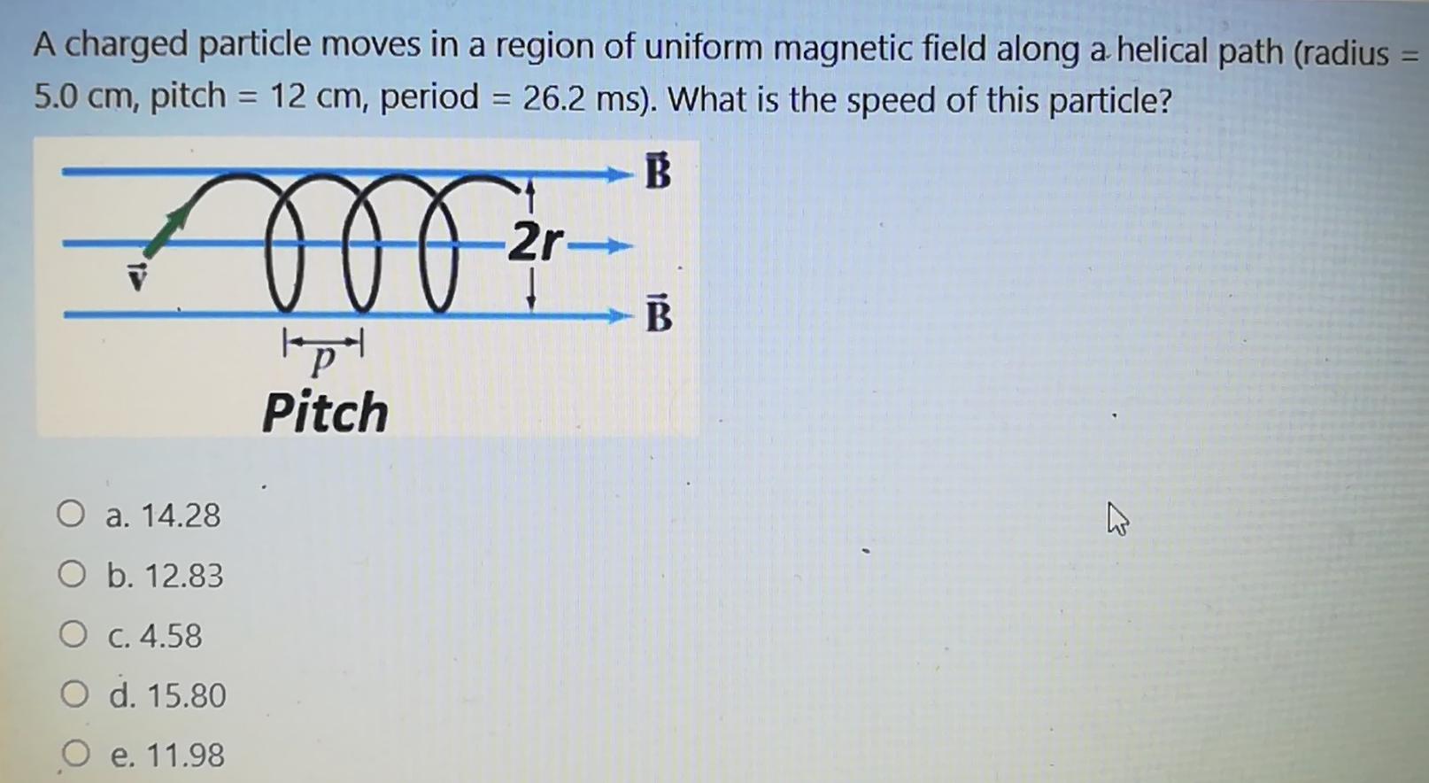 Solved A charged particle moves in a region of uniform | Chegg.com