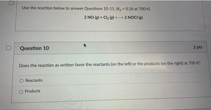Solved Use the reaction below to answer Questions | Chegg.com