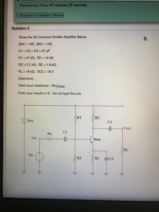 Solved Remaining Time 41 Minutes 27 Seconds Question C Chegg Com
