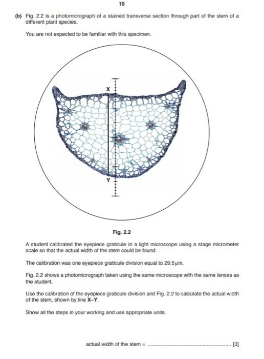 Solved 10 (b) Fig. 22 is a photomicrograph of a stained
