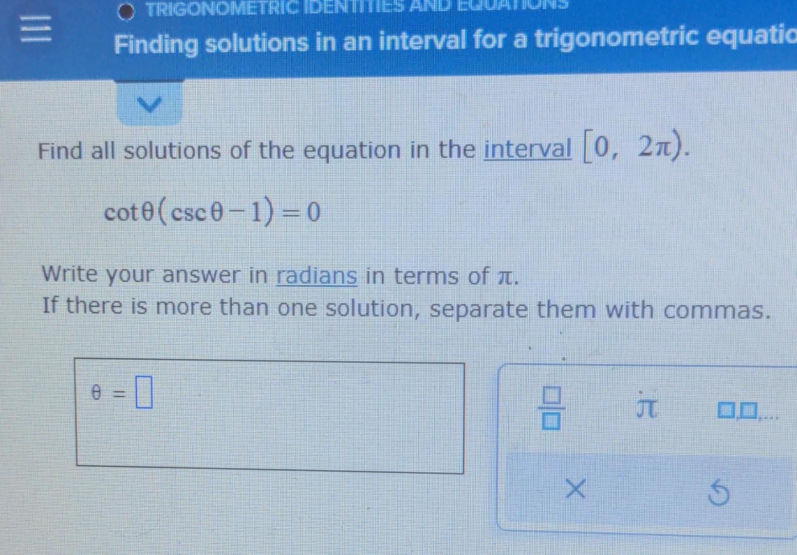 solved-finding-solutions-in-an-interval-for-a-trigonometric-chegg