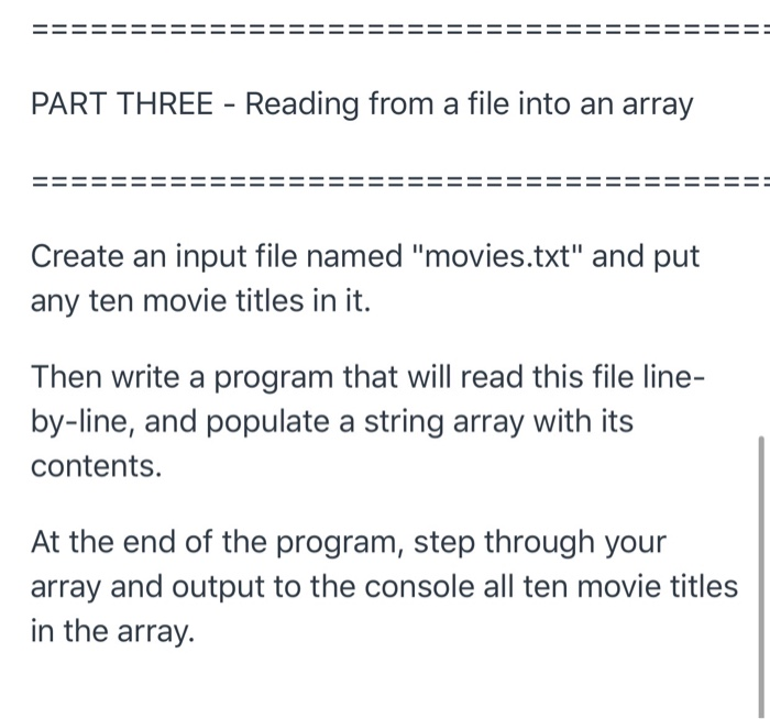 Solved Description Lab problems: • Arrays: creating, | Chegg.com