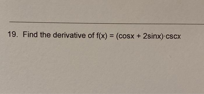 derivative of x^2sinx cosx