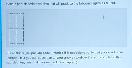 Solved Write a pseudocode algorithm that will produce the | Chegg.com
