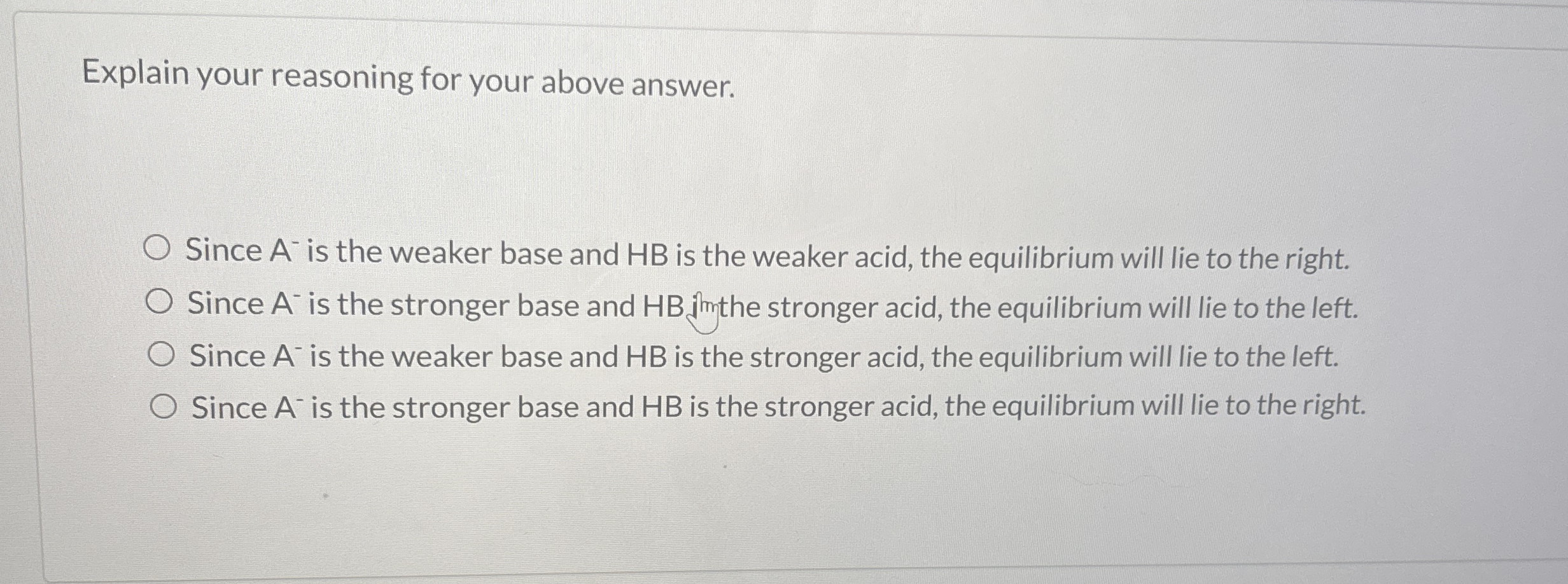 Solved Explain your reasoning for your above answer.Since | Chegg.com