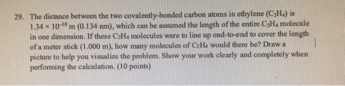 Solved 29. The distance between the two covalently-bonded | Chegg.com