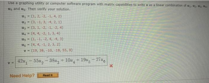 Solved Use a graphing utility or computer software program | Chegg.com