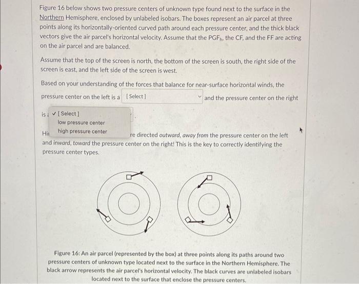Solved Figure 16 below shows two pressure centers of unknown | Chegg.com