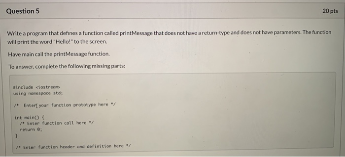 Solved write a program that defines a function called | Chegg.com