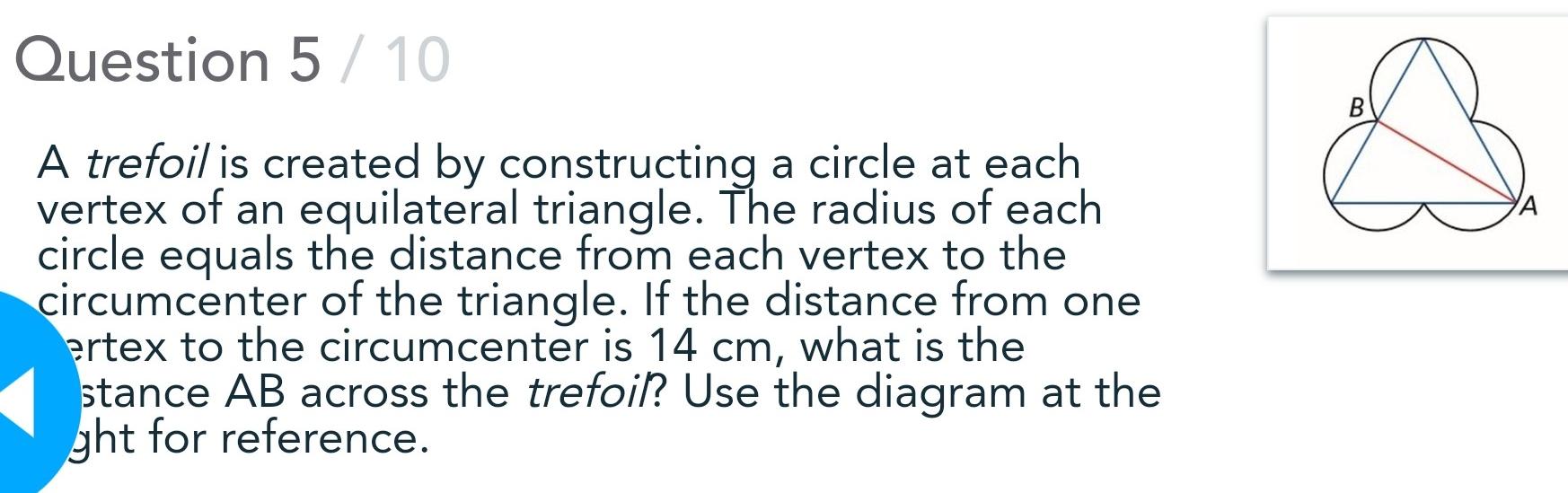 Question 1 / 10 Find the measure of angle TSU in the