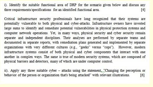 Solved 1). Identify the suitable functional area of DRP for | Chegg.com
