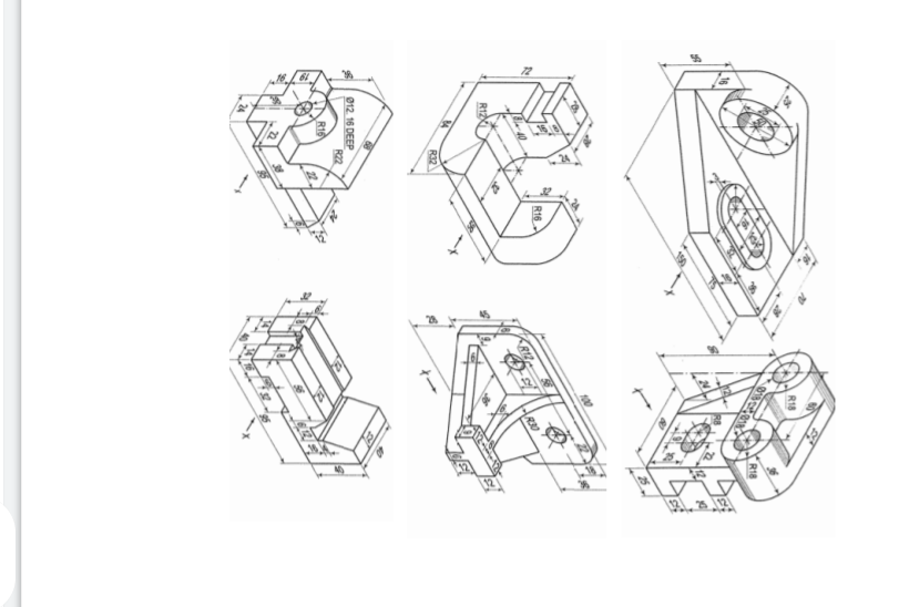 Solved Draw in third angle projection | Chegg.com