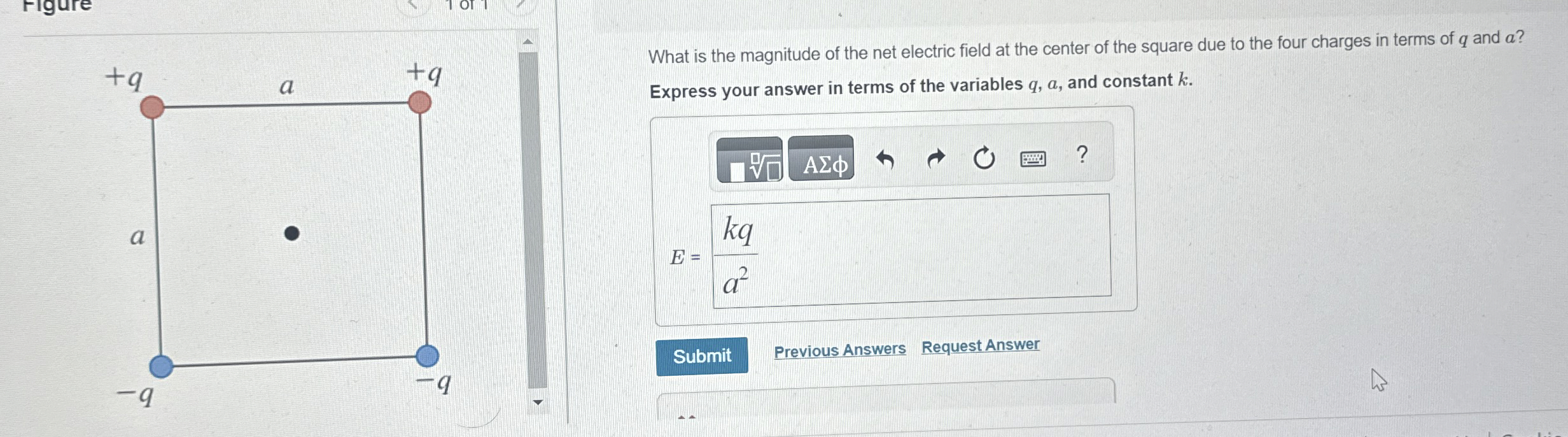 Solved What is the magnitude of the net electric field at | Chegg.com