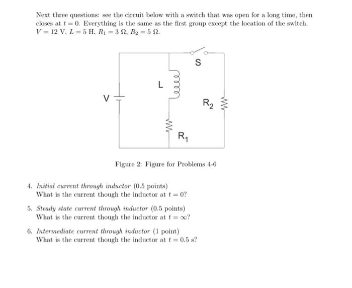Next three questions: see the circuit below with a | Chegg.com