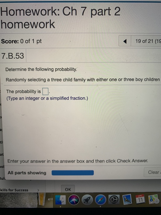 Solved Homework: Ch 7 part 2 homework Score: 0 of 1 pt 19 of | Chegg.com