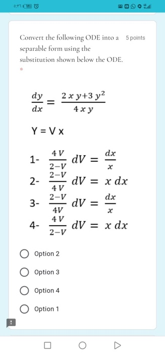 Solved Convert the following ODE into a 5 points separable | Chegg.com