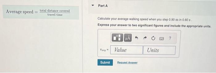 Solved Average speed = travel time total distance covered | Chegg.com
