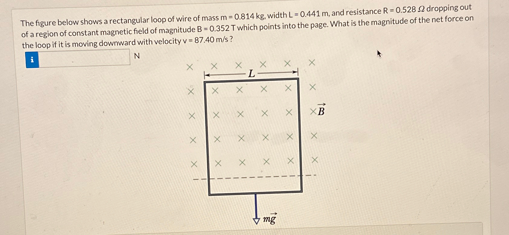 Solved The figure below shows a rectangular loop of wire of | Chegg.com
