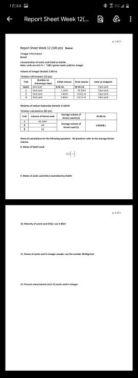 Solved 22 01 Report Sheet Week 12 Report Sheet Week Chegg Com
