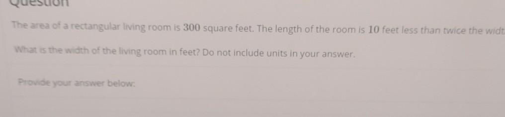 solved-the-area-of-a-rectangular-living-room-is-300-square-chegg