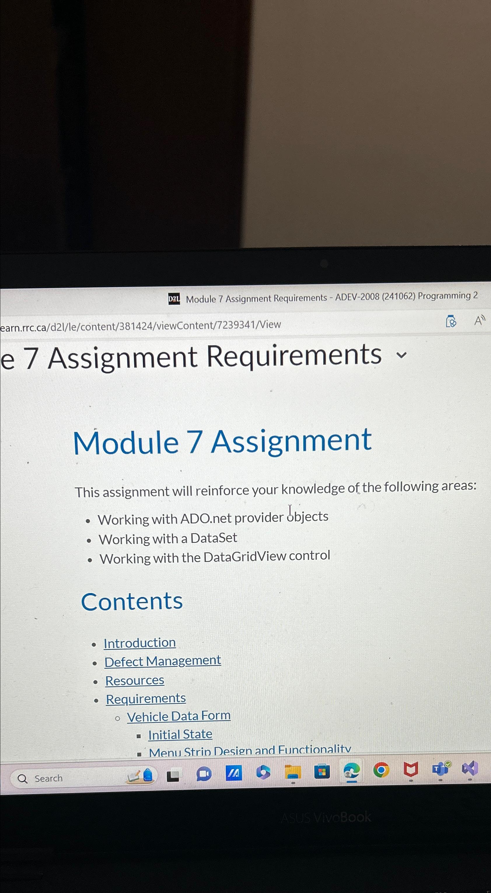 Solved Module 7 ﻿Assignment Requirements - | Chegg.com
