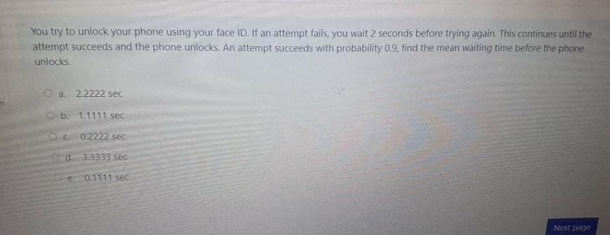 Solved You try to unlock your phone using your face ID. If | Chegg.com