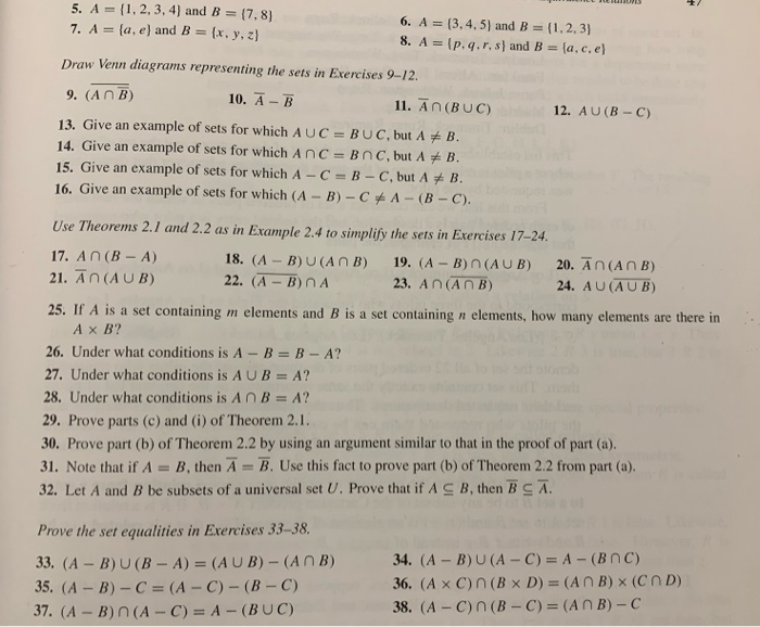 Solved DISCRETE MATH Please Only Do Questions 8, 14, 28, And | Chegg.com