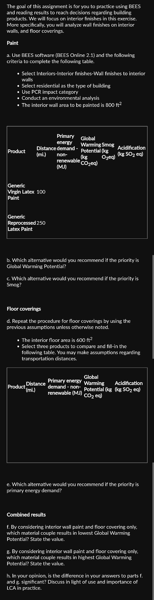 Solved please answer the question. Subject Green Building | Chegg.com