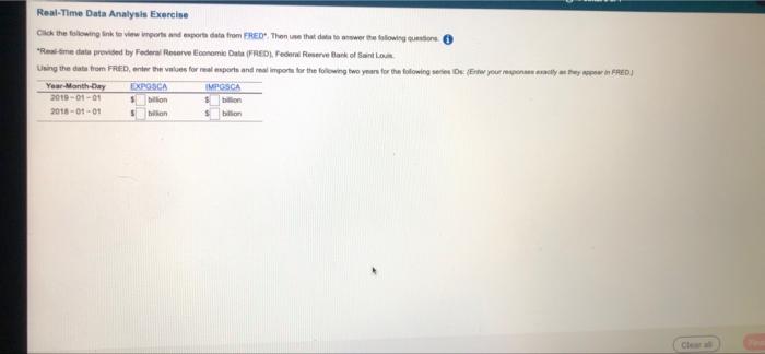 Real-Time Data Analysis Exercise Click the following | Chegg.com