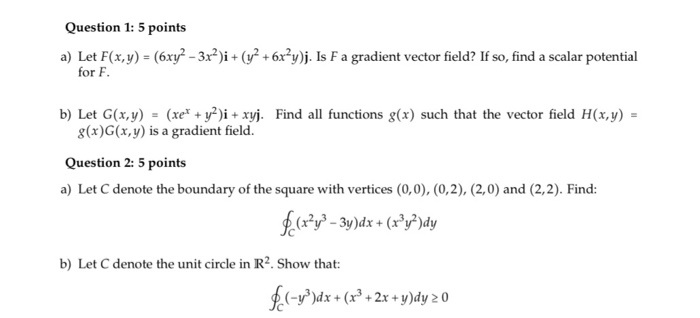 Question 1 5 Points A Let F X Y 6xy 3x I Chegg Com