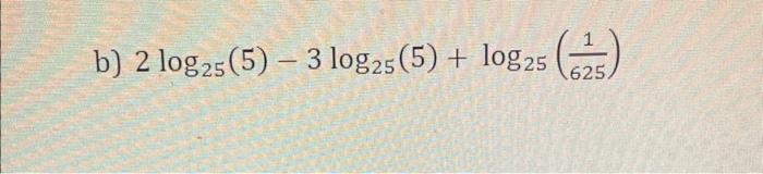 5 log 25(2x−1) = 3