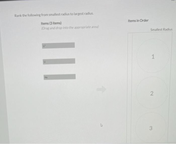 solved-rank-the-following-from-smallest-radius-to-chegg