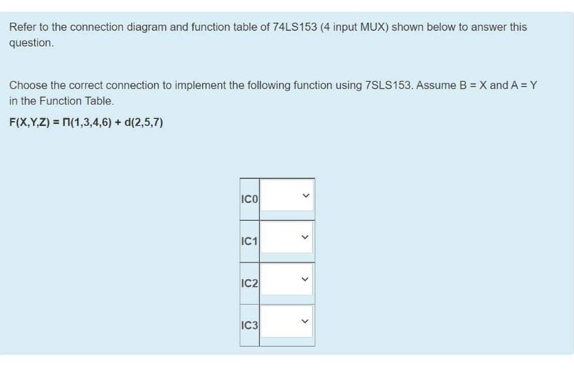 Solved Refer to the connection diagram and function table of | Chegg.com