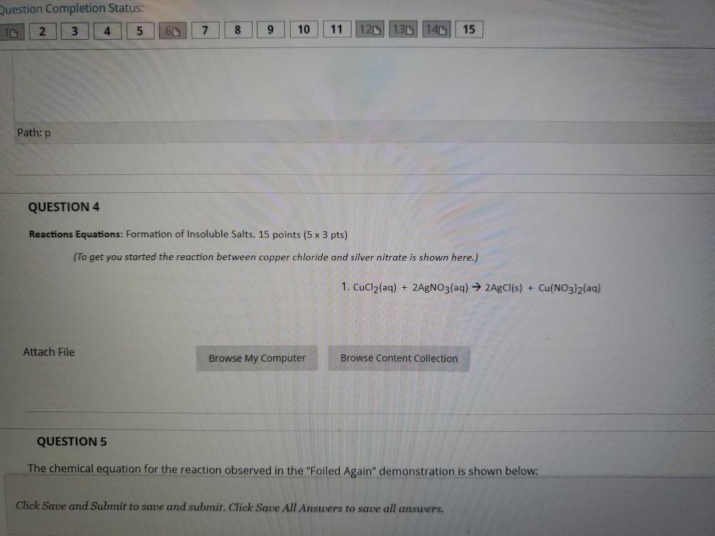 Question Completion Status: 2. 3 4 5 60 7 8 9 10 11 | Chegg.com