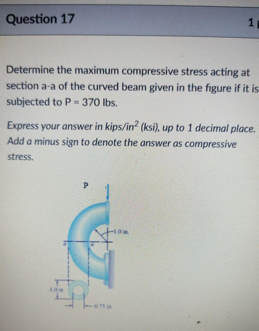 Solved Question 16 1 pts In the given figure, determine the | Chegg.com