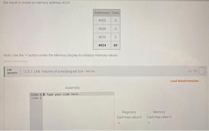 Solved Only use load word and store word. This is written in | Chegg.com