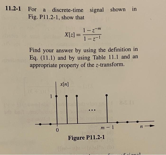 Solved 1.2-1 For a discrete-time signal shown in Fig. | Chegg.com