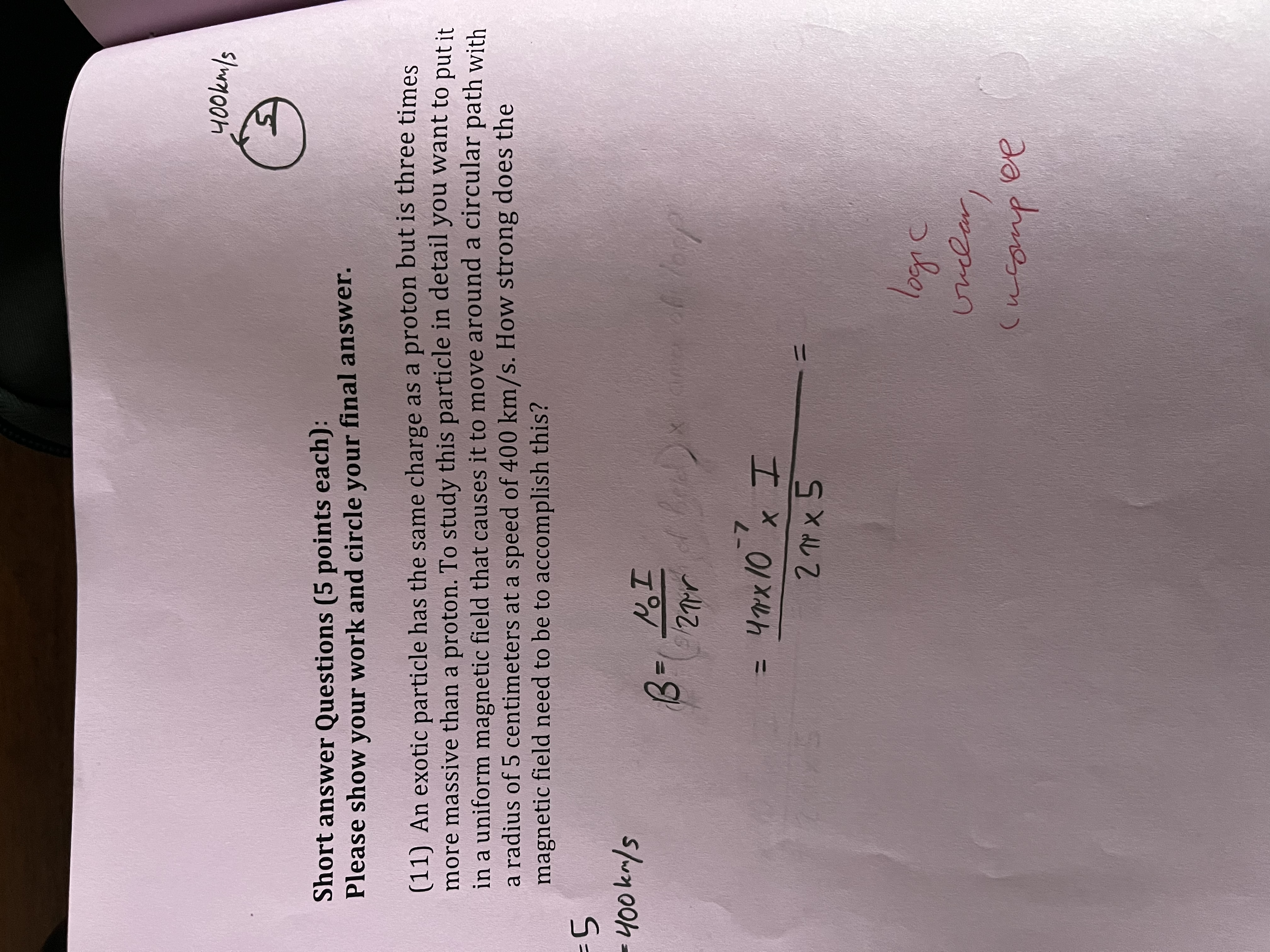 Solved Short answer Questions (5 ﻿points each):Please show | Chegg.com
