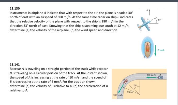 Solved 11.130 Instruments In Airplane A Indicate That With | Chegg.com