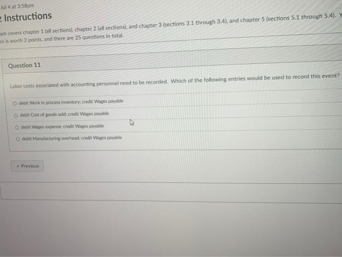 Solved Jul 4 at 3:58pm Instructions am covers chapter 1 all | Chegg.com