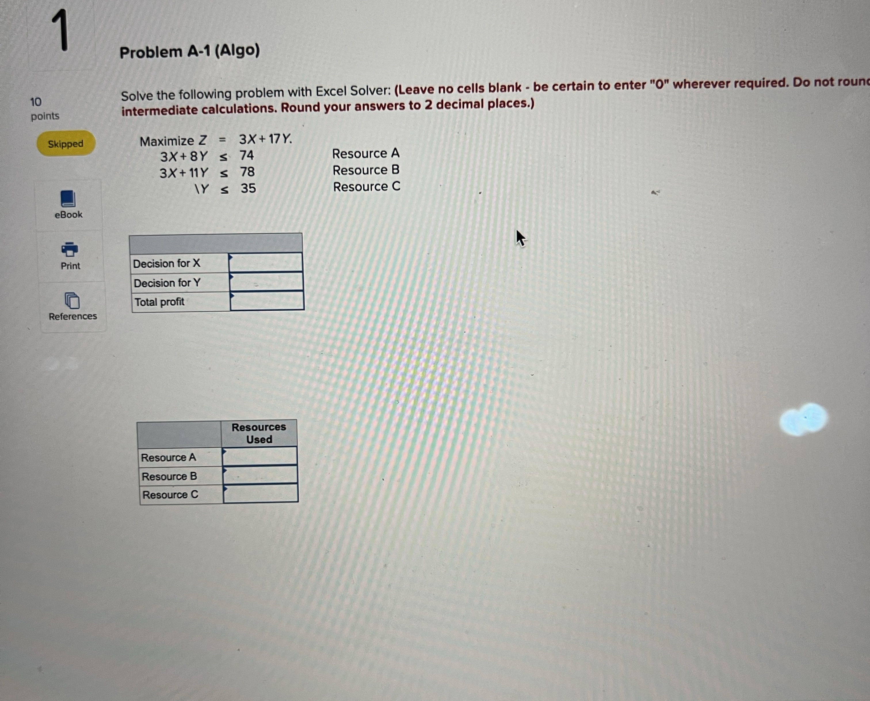 Solved 1Problem | Chegg.com
